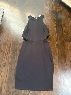 Rolla Coster Black Midi Cutout Sheath Dress